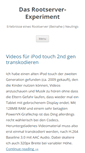 Mobile Screenshot of blog.rootserverexperiment.de